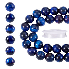 Ювелирные изделия, включая натуральные бусины из тигрового глаза и эластичную хрустальную нить