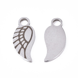 201 Stainless Steel Charms, Wing