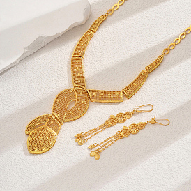 Роскошные винтажные комплекты ожерелий и серег из полого сплава змеи для женщин