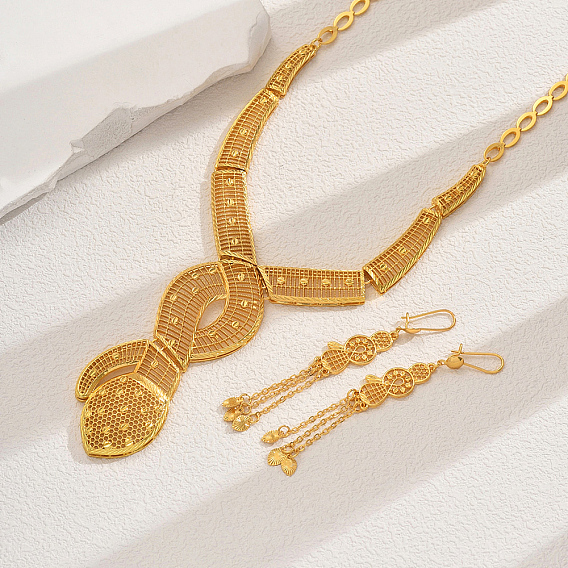 Роскошные винтажные комплекты ожерелий и серег из полого сплава змеи для женщин