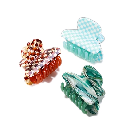 Заколки для волос в форме когтей из ацетата целлюлозы, аксессуары для волос для женщин и девочек