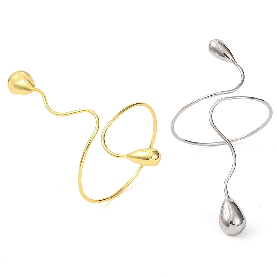 Латунь манжеты браслеты для женщин, без свинца и без кадмия, слеза