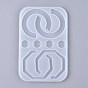 Geometric Pendant & Links Silicone Molds, Resin Casting Molds, For DIY UV Resin, Epoxy Resin Earring Jewelry Making