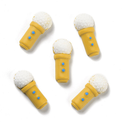 Opaque Resin Cabochons, Microphone