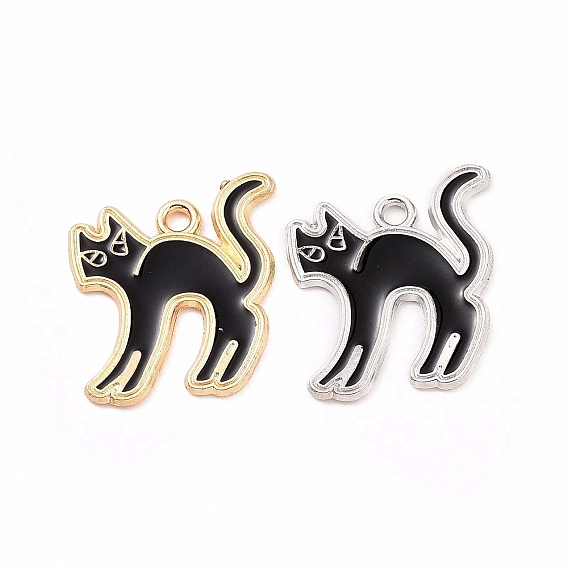 Подвески из эмали и сплава, кошачье очарование