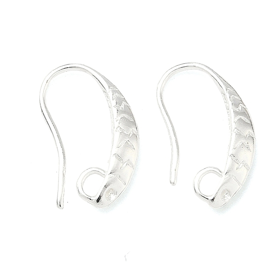 Латунные крючки для сережек, долговечный, без свинца и без кадмия, стойки покрытие, с петлей