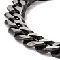 Ion Plating(IP) 304 Stainless Steel Curb Chains Bracelet for Men Women
