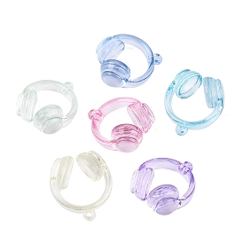 Transparent Acrylic Pendants, Headset Charms