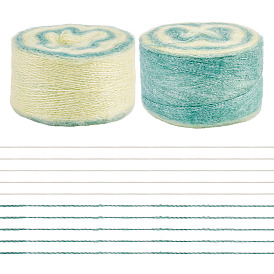 Сегментированная окрашенная пряжа для вязания, пряжа мохер, для пледов подушки поделки из пряжи крючком