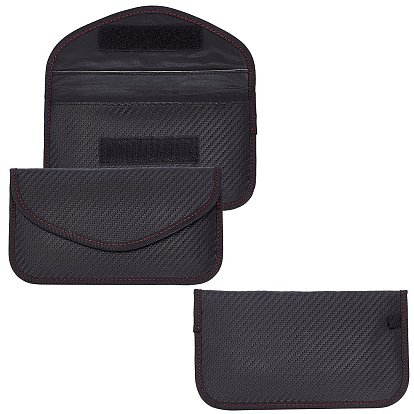 Carbon Fiber Key Car Wallets Car Bag Key Purse Pouch, Car Smart Key Chain Holder