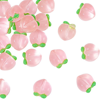 50шт. подвески из смолы в виде персика
