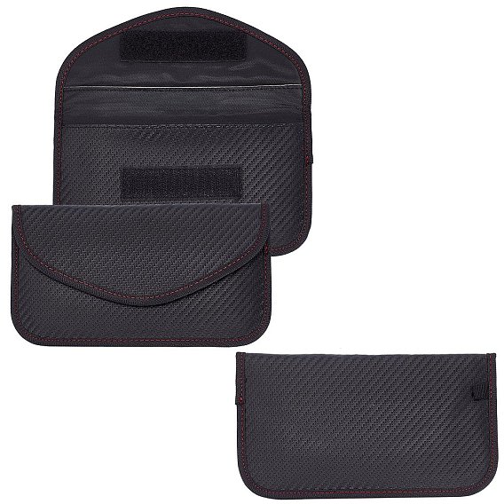Carbon Fiber Key Car Wallets Car Bag Key Purse Pouch, Car Smart Key Chain Holder