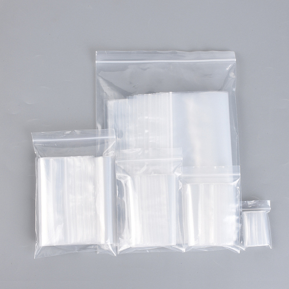 Polyethylene Zip Lock Bags, Resealable Packaging Bags, Top Seal, Self Seal Bag, Rectangle