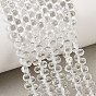De perlas de cristal de cuarzo natural hebras, cristal de roca, lágrima, facetados, superior perforado