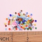 18 Colors Glass Seed Beads, Mixed Style, Round
