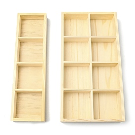Деревянный ящик для хранения, поднос для украшений, прямоугольные