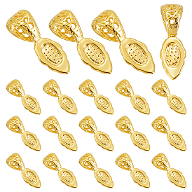 20шт. стойка покрытие латунные зажимные скобы, приклеиваемые плоские держатели для изготовления подвесок, без кадмия и без свинца