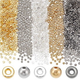 1560 ПК 5 стили CCB пластиковые бусины, круглый и плоский круглый