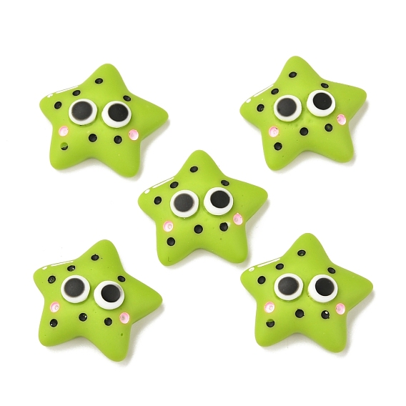 Кабошон из кулинарной смолы, имитация еды, звезды с глаз