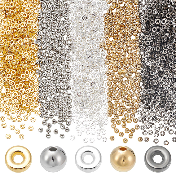 1560 ПК 5 стили CCB пластиковые бусины, круглый и плоский круглый