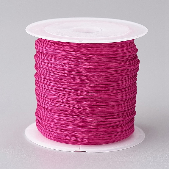 Nylon Braided Cord, Chinese Knotting Cord for Bracelet Jewelry Making Macrame Craft