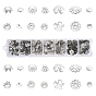 755Pcs 7 Style Iron Bead Caps, Flower