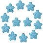 24Pcs Star Synthetic Lava Rock Beads, Dyed