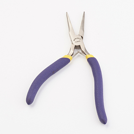Jewelry Pliers, Iron Long Chain Nose Pliers, with Curved Handle