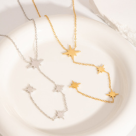 Подвеска-звезда из нержавеющей стали y ожерелья для женщин