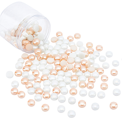 Кабошоны из стекла, мозаичные плитки, для украшения дома или поделок, плоско-круглые