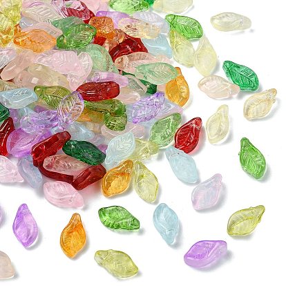 200шт стеклянные бусины, лист