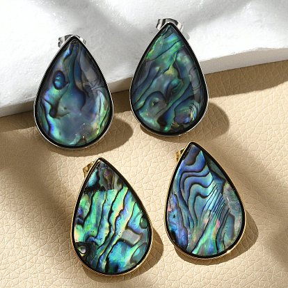 304 из нержавеющей стали серьги, с оболочкой, ионное покрытие (ip), слеза