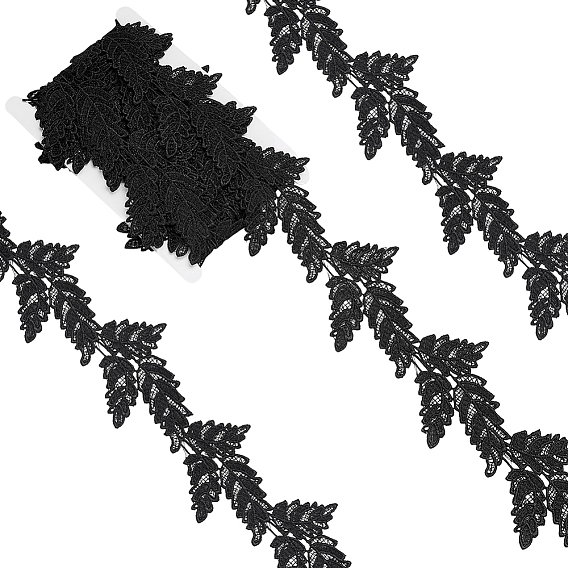 5 отделка из полиэстера в виде листьев ярдов, для аксессуаров для одежды