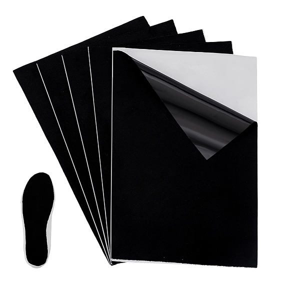 5шт. самоклеящейся замшевой ткани, прямоугольные