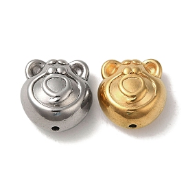Ion Plating(IP) 304 Stainless Steel Beads, Bear