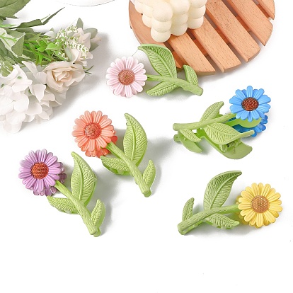 Sunflower PVC Claw Hair Clips, Hair Accessories for Women & Girls