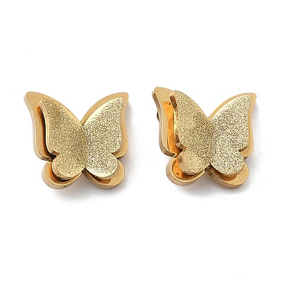 Ионное покрытие (ip) 304 брелоки из нержавеющей стали, очарование бабочки