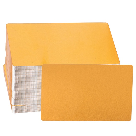 Алюминиевые бланки, для лазерной гравировки визитных карточек на заказ