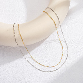 925 ожерелья из стерлингового серебра с цепочкой Фигаро для женщин