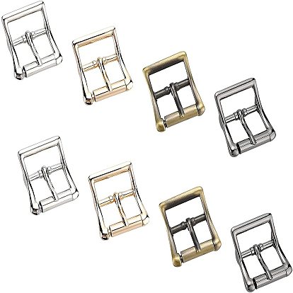 8Pcs 4 Colors Alloy DIY Adjustable Buckle Bags Accessories, Bags Buckle