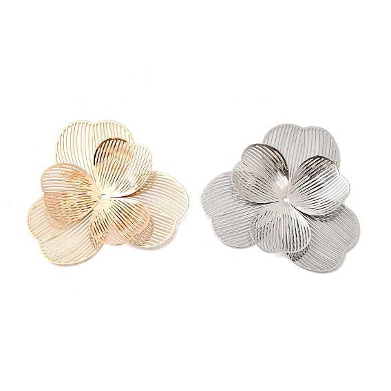 Железа филигранные подвески, многослойный цветочный кулон