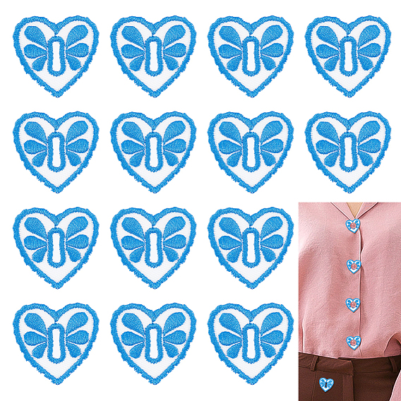 Пуговицы в форме сердца из ткани, украшение для шитья своими руками