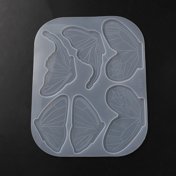 DIY Butterfly Hair Clip Silicone Molds, Resin Casting Molds, for UV Resin & Epoxy Resin Craft Making