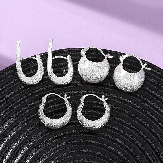 Латунные серьги обруча, без никеля 