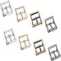 8Pcs 4 Colors Alloy DIY Adjustable Buckle Bags Accessories, Bags Buckle