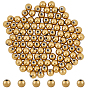 100Pcs 304 Stainless Steel Beads, Round, Ion Plating(IP), Cadmium Free & Nickel Free & Lead Free