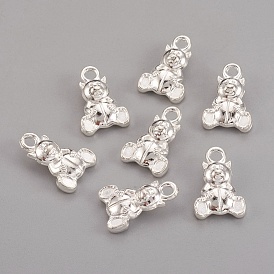 Tibetan Style Alloy Charms, Lead Free and Cadmium Free, Bear