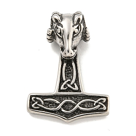 316 хирургические подвески из нержавеющей стали, козел баран молот Тора