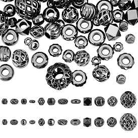 96 шт 12 стили латунные бусины, разнообразные