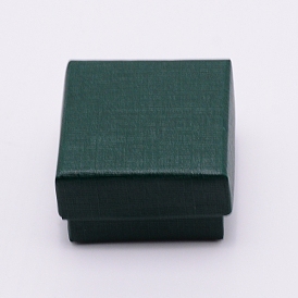 Paper Box, Snap Cover, with Sponge Mat, Jewelry Box, Square